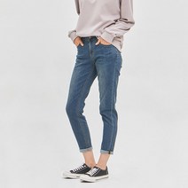 잠뱅이 여) 오비안밴드 기본워싱 보이핏 데님 ZL3DBF978-DB