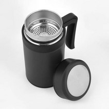 별도표기 사계절 거름망 차우림 손잡이 텀블러 450ml 블랙, 상품선택