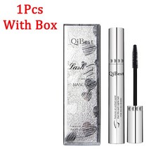 마스카라 실크 섬유 속눈썹 방수 리멜 속눈썹 연장을위한 블랙 두꺼운 길어지는 리멜, 상자를 가진 1pcs