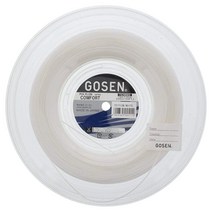 고센 GOSEN Polylon Comfort 17 화이트 10.2m(40피트) 선명한 느낌과 내구성 폴리에스터 테니스 스트링 [미국 직배송]
