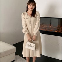 센스레이디 하객 오버핏 빅사이즈 롱 원피스