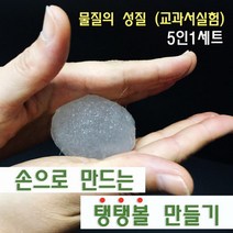 가정용 어린이 실내놀이 탱탱볼 만들기 5인 어린이집교구 실험관찰 과학실험놀이 초등과학교구 과학실험
