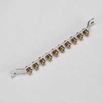 천지몰 접지단자 접지부스바 접지바 10P 동부스바 도금, 1개