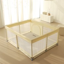 코넘 베이비룸 밀림방지 휴대용 아기울타리 안전가드 라지 킹, 180cmX200cm라지킹 그레이