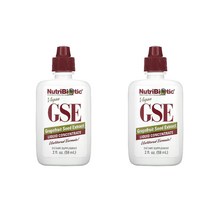 NutriBiotic 비건 GSE 왕귤 씨앗 추출물 농축액 59ml(2fl oz) 2개, 59ml