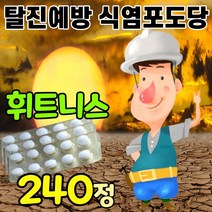 식염 포도당 먹는 소금 정 정제형 타블렛 땀많이 날때 땀 흘릴때 땀많은 체질 폭염 탈수 예방 안전 여름 야외 활동 근무 현장 작업 염분 보충제 스포츠 탈진 방지 나트륨 전해질, 240정
