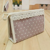 면마 레이스 파우치 화장품정리가방 메이크업케이스