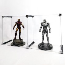 엠블럭/스페셜 J타입 1칸(앞/뒤덮개포함) 피규어장식장 진열장 아크릴케이스 피규어수납장 건담 장식장 레고 진열장, 09.스페셜_J타입1층x1칸 1칸형(프리미엄검정+크롬)