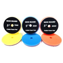 아이언가드 5인치 6인치 광택 듀얼 스펀지 폼 패드 초벌 중벌 마무리, 5인치 7500 (초벌)