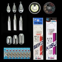 낚시방 원투낚시 채비모음/스텐봉돌/구멍봉돌/고리봉돌/원투낚시 묶음추/편대채비/T형 천평, BK-361(대.2봉)
