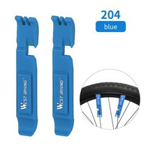 산악자전거 팻바이크 광폭자전거 mtb WEST BIKING 타이어 레버 3 인 1 수리 도구 체인 브레이커 커터 크로스바 프라이 바 2 개, 푸른