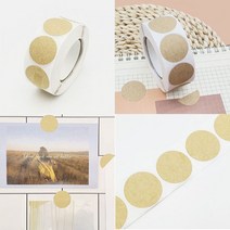 포장스티커 포장스티커 종이 원형 봉인 라벨 테이프 스티커 25mm_978799EA, 쿠팡 본상품선택
