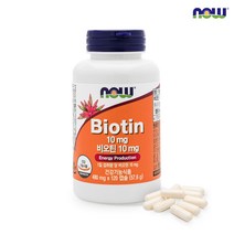 나우푸드 비오틴 10000mcg 10mg 120캡슐 1병 4개월분, 단일/상품, 1개, 120정