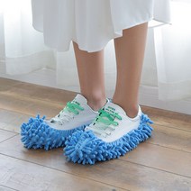 거실화 청소 걸레 발걸레 슬리퍼 탈부착 거실용 실내화 극세사, 잔꽃옐로우