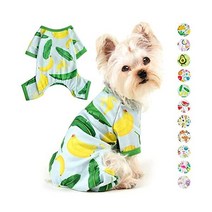shifenmei 928113 귀여운 치와와 요키 옷 강아지 파자마 개 소형견 남아 여아 고양이 의상 애완동물 의류, XX-Large, 바나나.