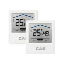 카스 디지털 온습도계 T033 2개 쾌적도표시 스탠드 벽걸이 가능