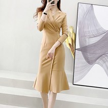 미니멀 원피스 여성 반팔 여름 느낌 슬림 롱 스커트 시크 프리미엄 스커트