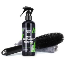철 먼지 제거제 hgkj s18 자동 세부 화학 클리너 자동차 페인트 그릴 바퀴에서 녹 제거 브레이크 디스크 도어 핸들, 300ml 키트