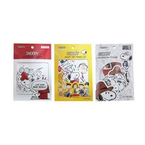 스누피 데코 스티커 (3 option) 데코스티커 꾸미기스티커 디자인스티커, B옐로우