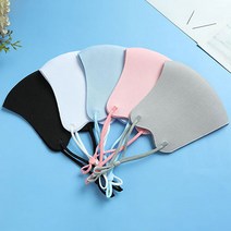 성인용 새부리형 마스크 10개 끈 조절 컬러 마스크 개별포장 5color, 블랙10EA