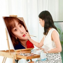숫자로 그림 사진 DIY 오일 페인트 초상화 웨딩 가족 캔버에 diy 디지털, 30x40cm no frame, Simple 24 colors