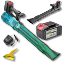 초강력 무선 대포 송풍기 30000RPM 세차 낙엽 대형 에어 블로워 강력 풍량 충전식 제설 송풍, 옵션B. 프로블랙 송풍기, 1개