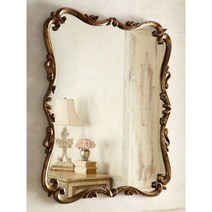 엔틱 거울 프렌치 원형 베네치안 거실 욕실 골드프레임 유럽 미러 39, 60x90cm빈티지골드