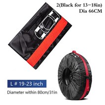 타이어보관타이어 커버 케이스 자동차 스페어 스토리지 가방 휠 액세서리 휴대용, 02 2Black for 1318in