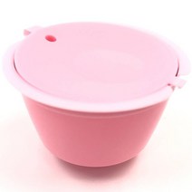 1pcs 캡슐 재충전 용 Dolce Gusto 재사용 가능한 Nescafe 플라스틱 피콜로 Genio Esperta Capsula 커피 액세서리와 호환 가능, 분홍색