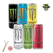 몬스터 에너지 드링크 울트라 monster energy drink 355ml [로즈골드 스텐빨대3P세트 사은품], 펀치(punch)10캔+스텐빨대(3P)