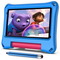 android11 ​​어린이용 태블릿 7인치 2GB + 32GB 어린이용 태블릿 블루투스 전자책 어린이용 어린이용 태블릿 케이스 어린이용 소프트웨어 자녀 보호 기능 쿼드 코어 앱, 푸른