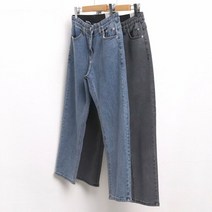 강물처럼 빅사이즈사랑해요 8420L302 워싱밴딩일자청바지 MD (9623471)