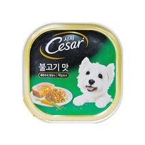 시저 반려견 주식캔, 불고기, 100g, 10개