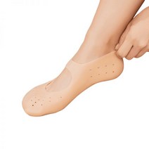 일상공감 보드랍족 발보호대 뒤꿈치 발각질 보습풋패드 양말, 발보호대 2+2_스킨 M 2쌍+화이트 L 2쌍