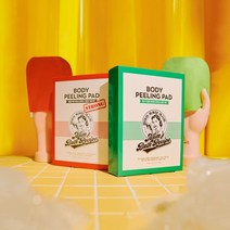 [2팩SET] 바디필링패드 더블팩(오리지널/스트롱/트러블 택2), 오리지널(8매), 스트롱(8매)