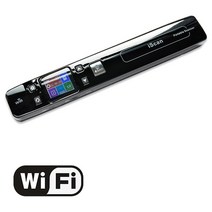 비파괴 북스캐너 문서 책 스캐너 휴대용 A4 스캐너 Iscan WiFi 1050 인치 당 점 JPG/PDF 사진 이미지 책 문, 10 Add Wifi Black