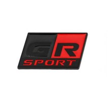 저렴한 자동차 로고 3D 금속 레이블 엠블럼 배지 데칼 도요타 스포츠 GR 스포츠 C-HR RAV4 Avensis Prado P, 07 sport black