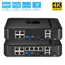 원격 액세스 얼굴 인식 POE 비디오 레코더 IP 보안 시스템 4k 8MP 울트라 HD NVR 4CH 8CH, 03 2T_01 4CH_04 Au 플러그