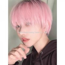 20대 남자가발 코스플레이 변장 이미지변신 남성미용, 핑크