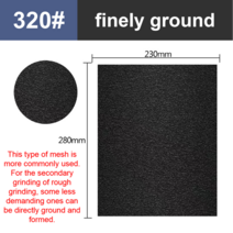 차량용 광택기 무선광택기 폴리싱머신 폴리셔 자동차연마기계 왁싱60-2000 습식 및 건식 이중 사용 사포, 10 320_02 10 PCS