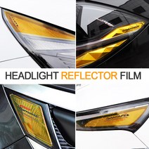 JS automotive 기아 현대 전차종 자동차 헤드라이트 전조등 방향등 아이라인 눈화장 리플렉터 데칼 스티커 차량 실외 인테리어 악세사리 튜닝 몰딩 용품 전용, 쉐보레 -더넥스트스파크