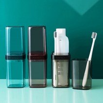 이웃집 창고 투명블랙 휴대용 칫솔케이스 다이소 치약통 치약정리, 상세페이지 참조