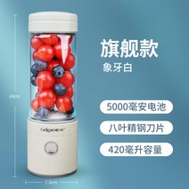 녹즙기 오렌지 원액기 간편착즙기 맷돌 과즙기 귤 라임 칡 유압식 레몬 전동 쥬스기, 플래그십 - 아이보리 화이트
