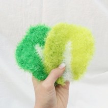 클래스풀 왕초보 코바늘뜨기 상추 수세미만들기 코바늘 포함 동영상포함, 초록색 상추 수세미 DIY 패키지