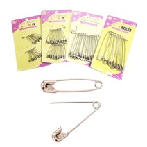 GL 똑딱이핀 실핀 머리핀 헤어밴드 고무줄 고무세상 가위 똑딱단추 와이셔츠단추 옷핀 곡선바늘 쪽집개 야스리 밀대 귀이개 쪽가위, 안전옷핀-특대