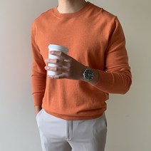 부드러운 캐시미어 스판 남자니트