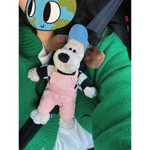 해외 직배송 단품 세트 선택형 귀여운 강아지 월레스와 그로밋 안전벨트 커버 인형 클립 쿠션 보호대 소품 검수 출고, BI.타입 단품(카메라 소품 없음)