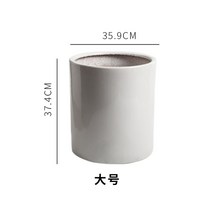 홈가드닝 화분화이트 심플 빅사이즈 대형 화분 도자기, 세라믹, 화이트(大)
