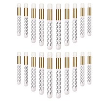 속눈썹 클렌저 브러쉬 샴푸 연장 화장품 필 오프 블랙 헤드 리무버 페이스 클렌징, [10] 20 x White Gold