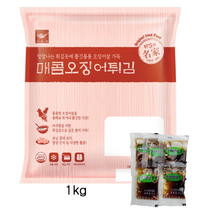 사옹원 매콤오징어튀김 1kg 조미간장 서비스, 1개